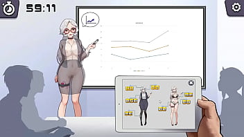 Silver haired woman manga porn using a wand in a public lecture fresh manga porn gameplay