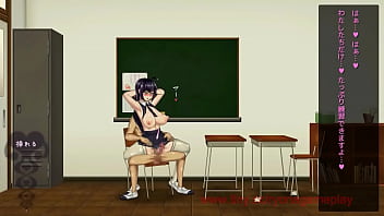 Pretty school chick having bang-out with a fellow in Breeding log fresh anime porn game gameplay