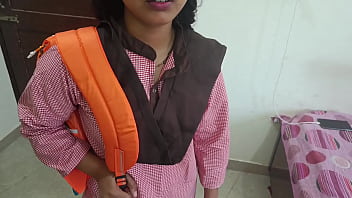 Alpana was smashing with boyfriend on school time and school uniform fuck-fest in clear Hindi audio she was deep throating prick in mouth and painfull smashing