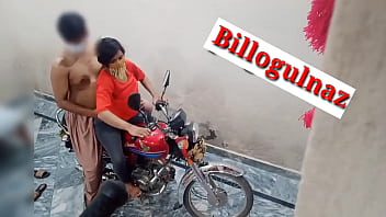 Steaming Hardcore pummeled by pal on bike hindi audio