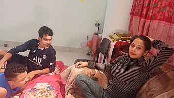 Shathi khatun and hanif and Shapan pramanik .Threesome fuck-a-thon