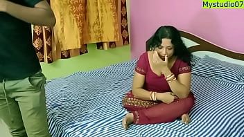Indian Super hot hard-core bhabhi having fucky-fucky with smallish bone boy! She is not happy!