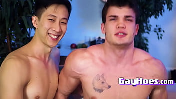 Jaw-dropping Chinese Jock Barebacks His Super-cute Mate  - Tyler Wu, Kurt Adam