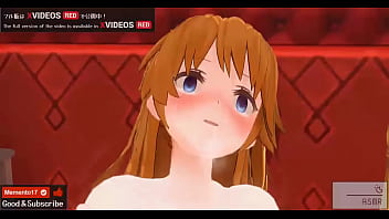 Uncensored Anime porn toon Asuka rectal sex.
