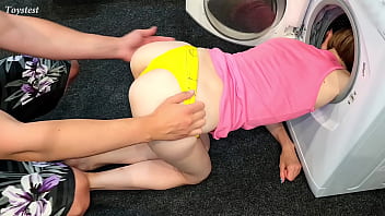 She got Stuck In Washing Machine...First Time and I Think She Did it on Goal (Toystest)