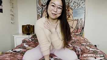 Ersties: Super-cute Asian Dame Was Supah Blessed To Make A Masturbation Flick For Us