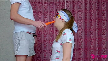 Step Step-brother tricked his sis when she handed a compete with food and tempt her to suck off and very first sex! - Nata Jummy