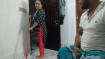 Displaying pecker on real indian maid