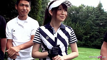 Educator and other Folks converse Asian Nubile to Blowbang at Golf Lesson